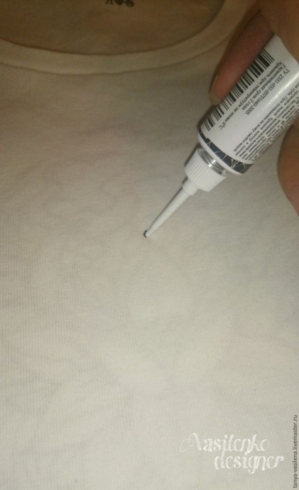Декорируем футболку "Легкий бриз" стразами Swarovski: часть 1
