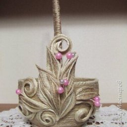 Джутовые корзинки