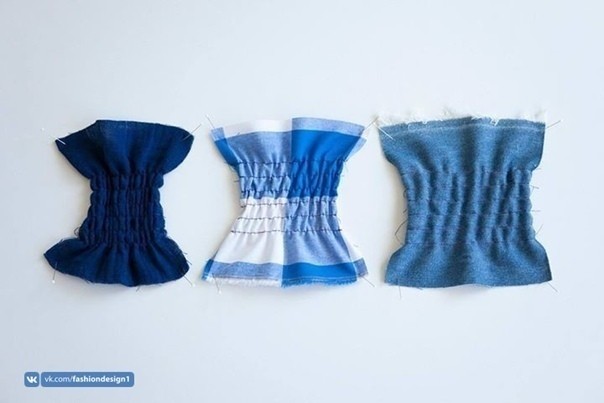 Как сделать сборки на нитку-резинку