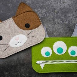 Пенал из фетра