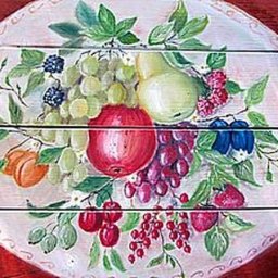 Роспись и обновление старого стола: часть 2