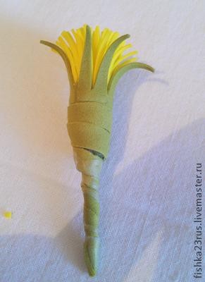 Одуванчики из фоамирана: часть 3