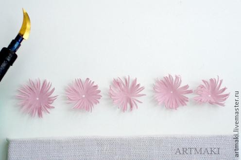 Создаем из ткани клематис