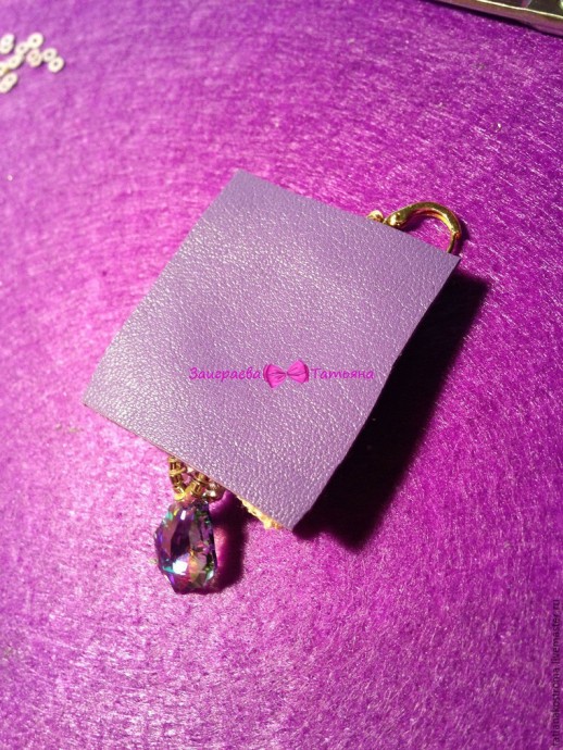 Создаём романтичные серёжки: часть 4