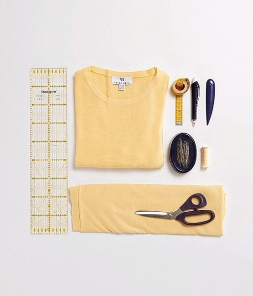 ​Украшение пуловера оборкой