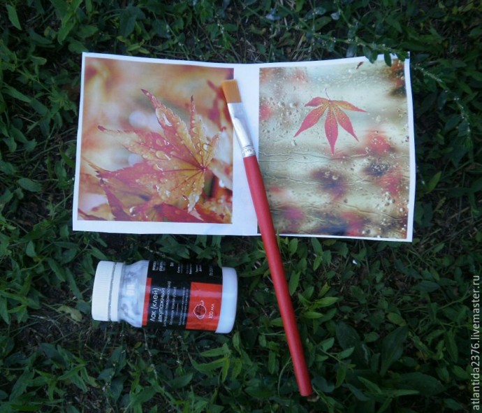 Декорируем шкатулку "Осенний дождь": часть 2