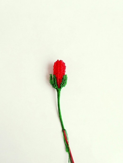 ​Гибискус из бисера