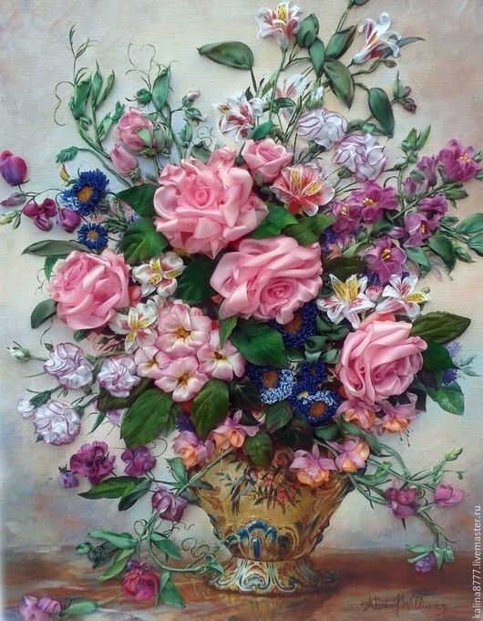 ​Идеи вышивки лентами