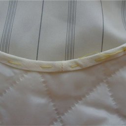 ​Обработка косой бейкой в кольцо