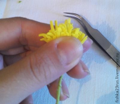 Одуванчики из фоамирана: часть 2