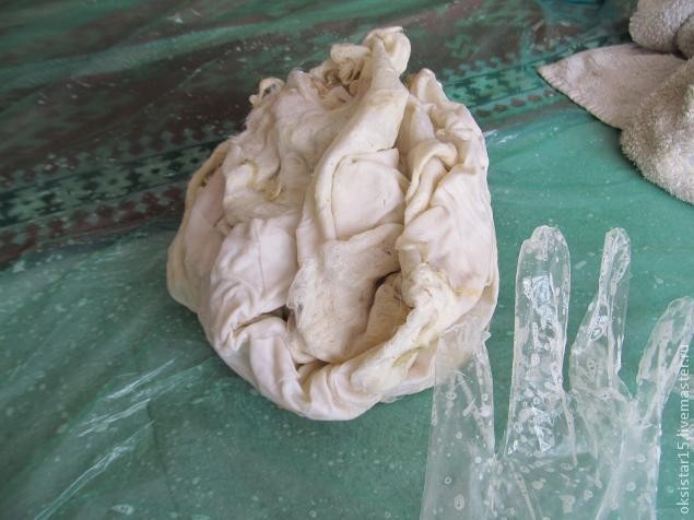 Валяние жилета в стиле "Гранж": нуно-войлок + кудри, часть 3