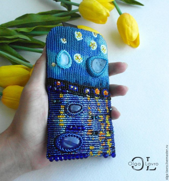 Чехол для телефона по мотивам картины Ван Гога "Звёздная ночь над Роной" Чехол для телефона по мотивам картины Ван Гога "Звёздная ночь над Роной"