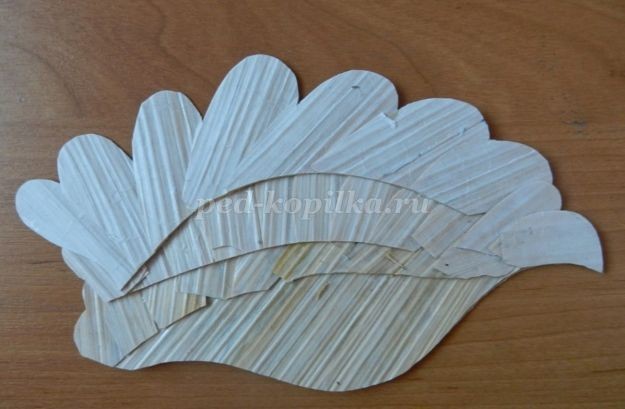 Декоративное панно "Жар-птица" из соломки: часть 2