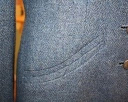 ​Карман в рамку с изгибом: мастер-класс