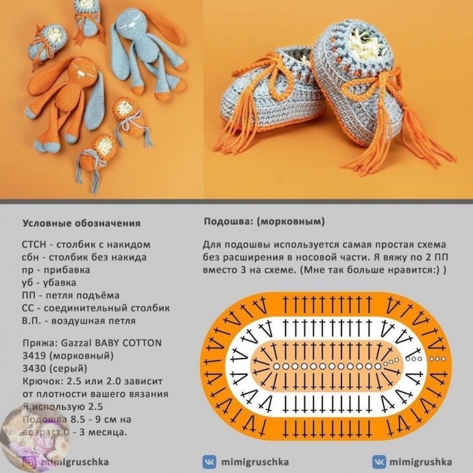 ​Милые детские пинетки для самых маленьких