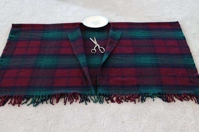 Накидка из пледа