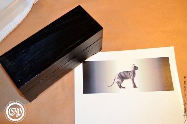 Шкатулка с кошкой: мастер-класс, часть 1