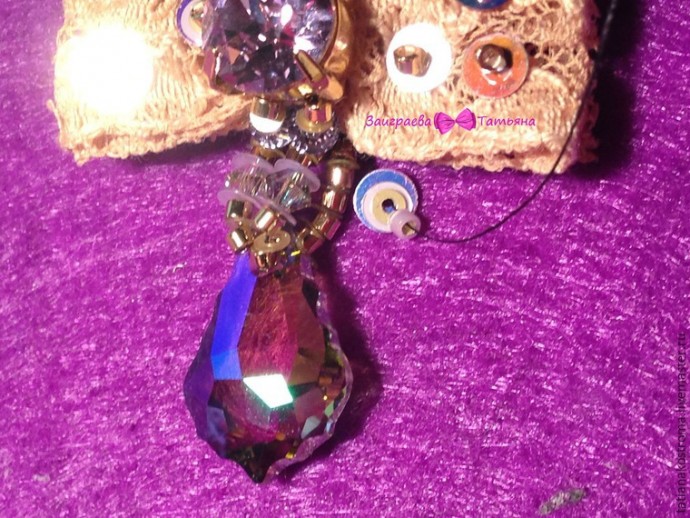 Создаём романтичные серёжки: часть 5