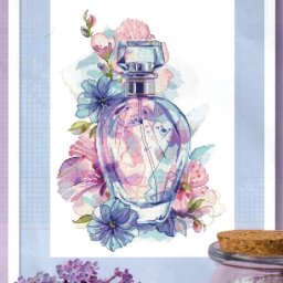 Вышиваем крестиком парфюм