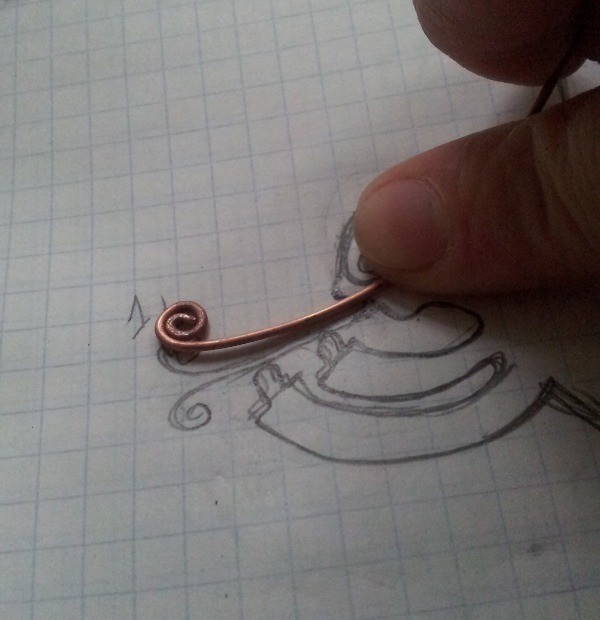 ​Делаем из медной проволоки ангела с трубой: часть 1