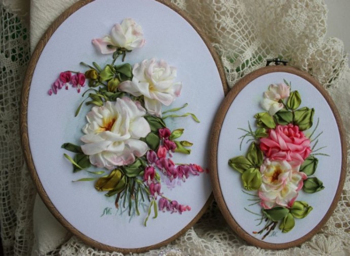 ​Изысканная вышивка лентами