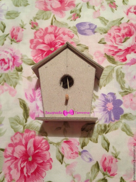 Делаем декоративный скворечник с гнездом и птичкой: часть 2 Делаем декоративный скворечник с гнездом и птичкой: часть 2