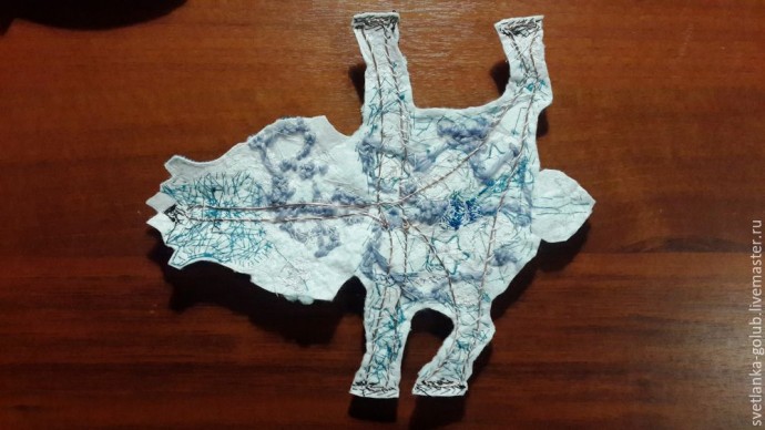 Создаем необычное интерьерное украшение в совмещенной технике вышивки и оригами: часть 2