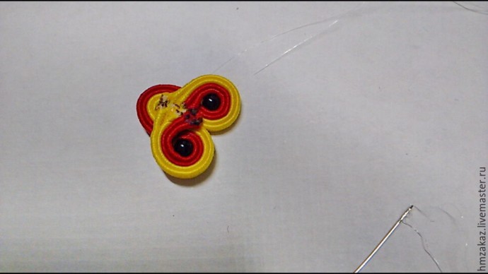 Сутажная брошь по мотивам русских узоров и орнаментов: часть 2