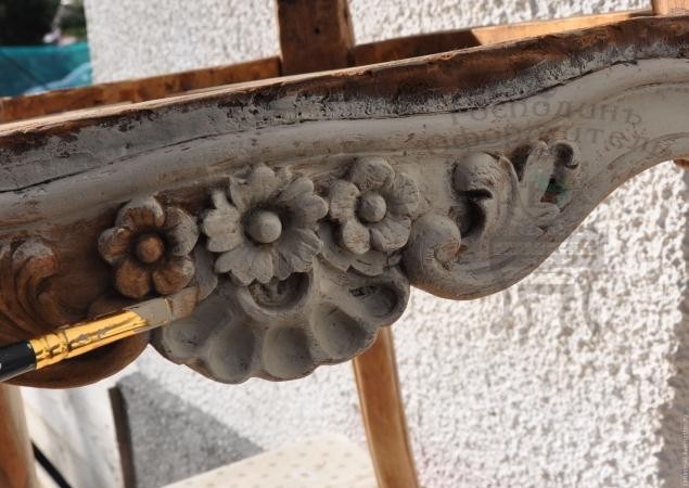 Покраска стула с использованием патины и воска: часть 1 Покраска стула с использованием патины и воска: часть 1