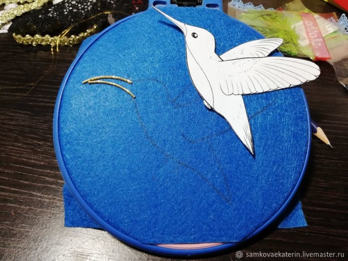 Делаем брошь "Колибри": часть 1