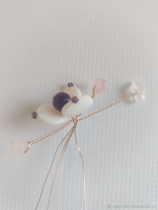 Делаем красивую шпильку для волос: часть 3