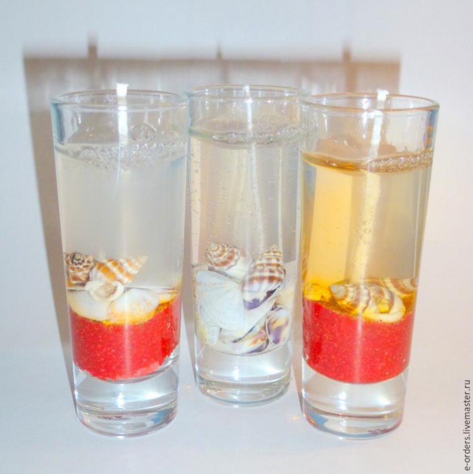 Создаем гелевую свечу в морском стиле Создаем гелевую свечу в морском стиле