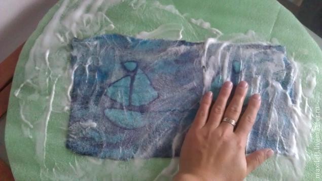 Валяный конверт - трансформер для новорождённого: часть 3