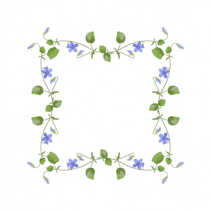 ​Узоры из фиалок