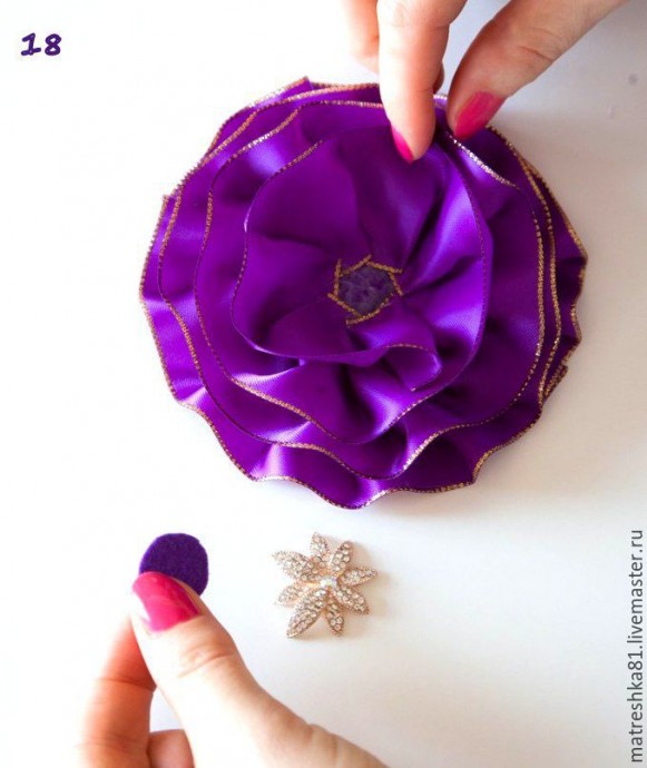 ​Создаем нарядный ободок для волос: часть 2
