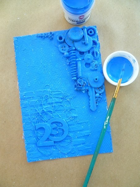 Делаем открытку-магнит к 23 февраля из того, что есть под рукой