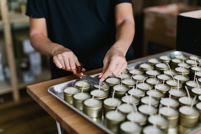 Изготовление купажных свечей