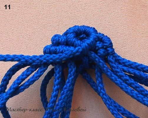 Плетём шарик в технике макраме