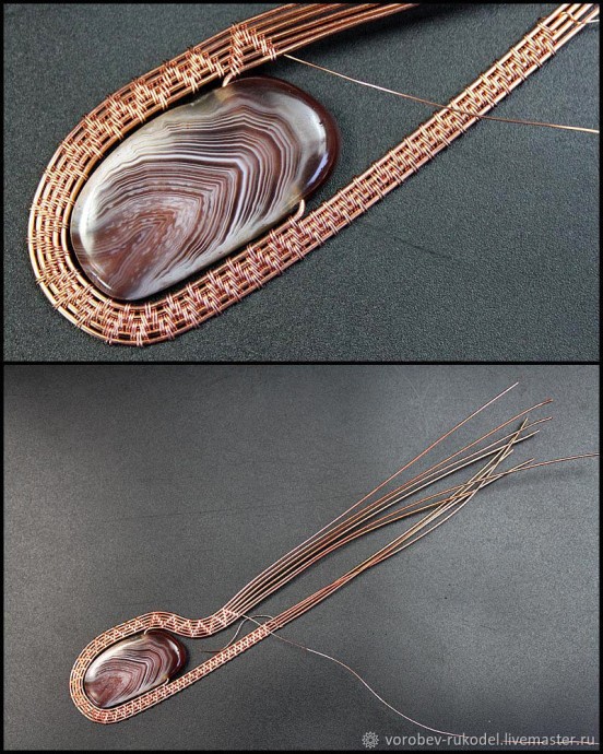 Кулон из медной проволоки Кулон из медной проволоки