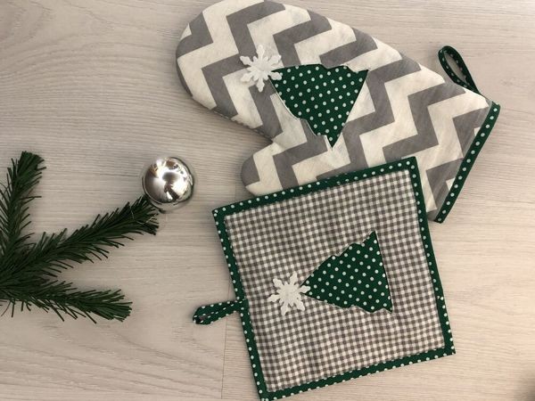 Шьём варежку-прихватку и прихватку Шьём варежку-прихватку и прихватку