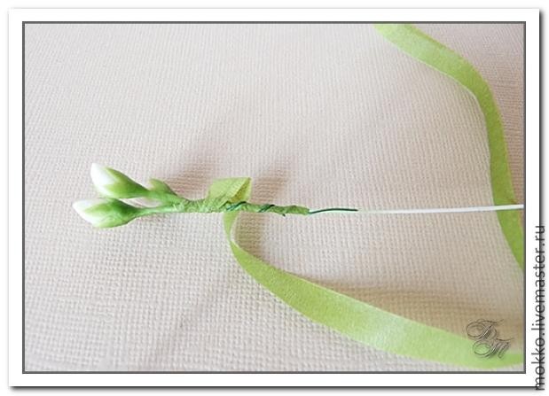 ​Лепка глицинии из полимерной глины: часть 4