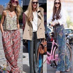 Простые брюки на завязках или на резинке