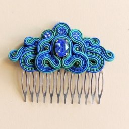 Создаем украшение "Гребень Ундины" с кристаллом Swarovski: часть 1