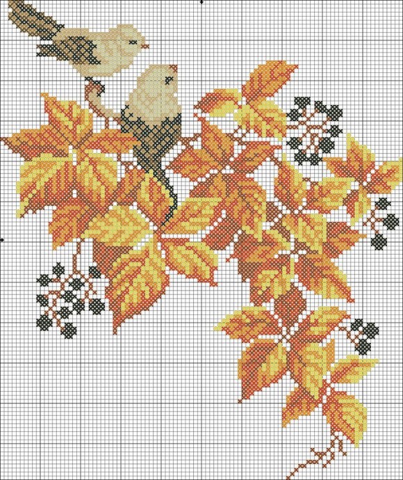 Вышиваем золотую осень