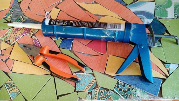 Делаем панно из битой плитки: часть 2