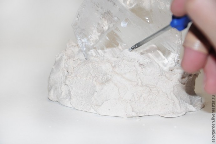 Создаём интерьерную статуэтку из стекла и гипса "Айсберг": часть 2 Создаём интерьерную статуэтку из стекла и гипса "Айсберг": часть 2