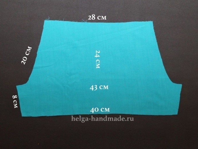 ​Лёгкая в пошиве блузка по простой выкройке