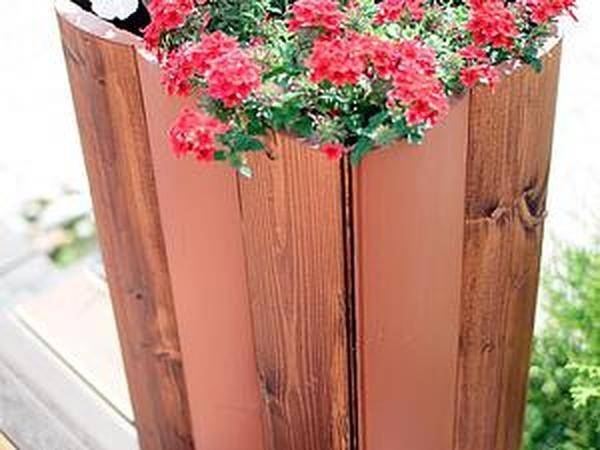 ​Мастерим большие вазоны из досок "блок-хаус": часть 1