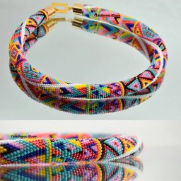 Очень красивый жгут из бисера