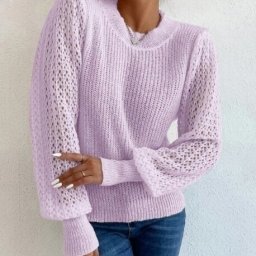 Пуловер с рукавами "епископ"